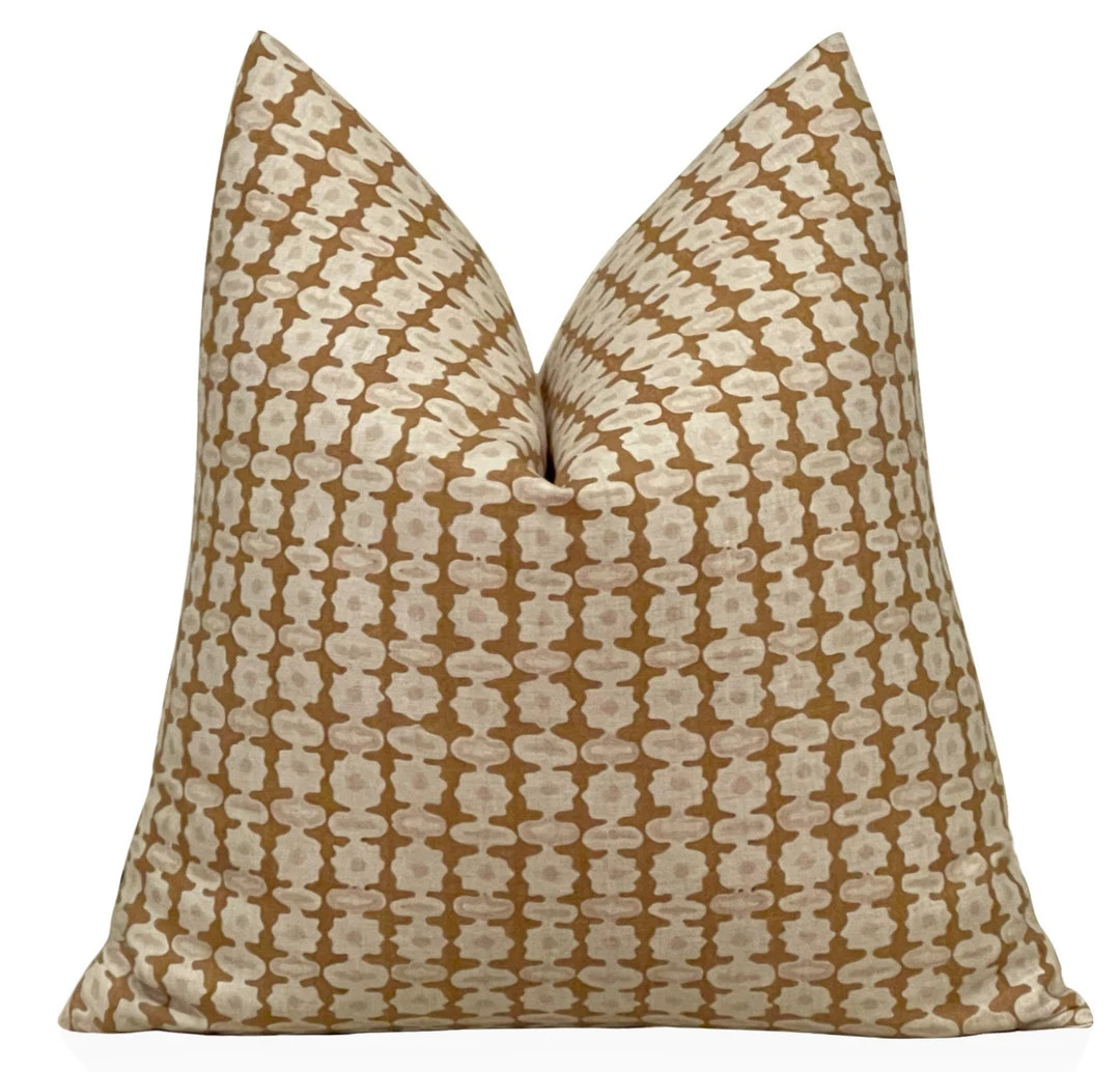 Walter G Pillow Cover, Yellow Throw Cushion, Pahari Saffron Pillow, Decorative Pillow Sham, Lumba... | Etsy (US)