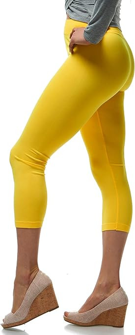 LMB | Lush Moda | Seamless Capri Leggings | Variety of Colors | One Size | Amazon (US)