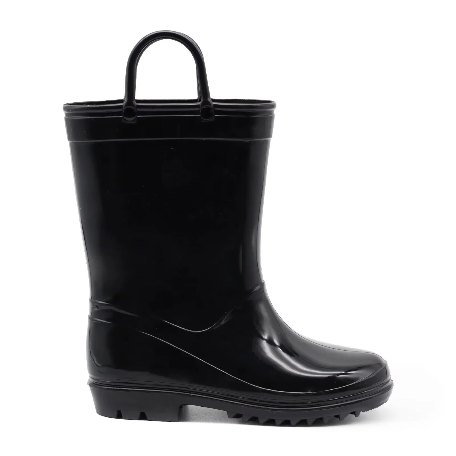 EUXTERPA Toddler Kids Waterproof Rain Boots Boys Girls Black Boots with Handles Toddler Size 10 | Walmart (US)