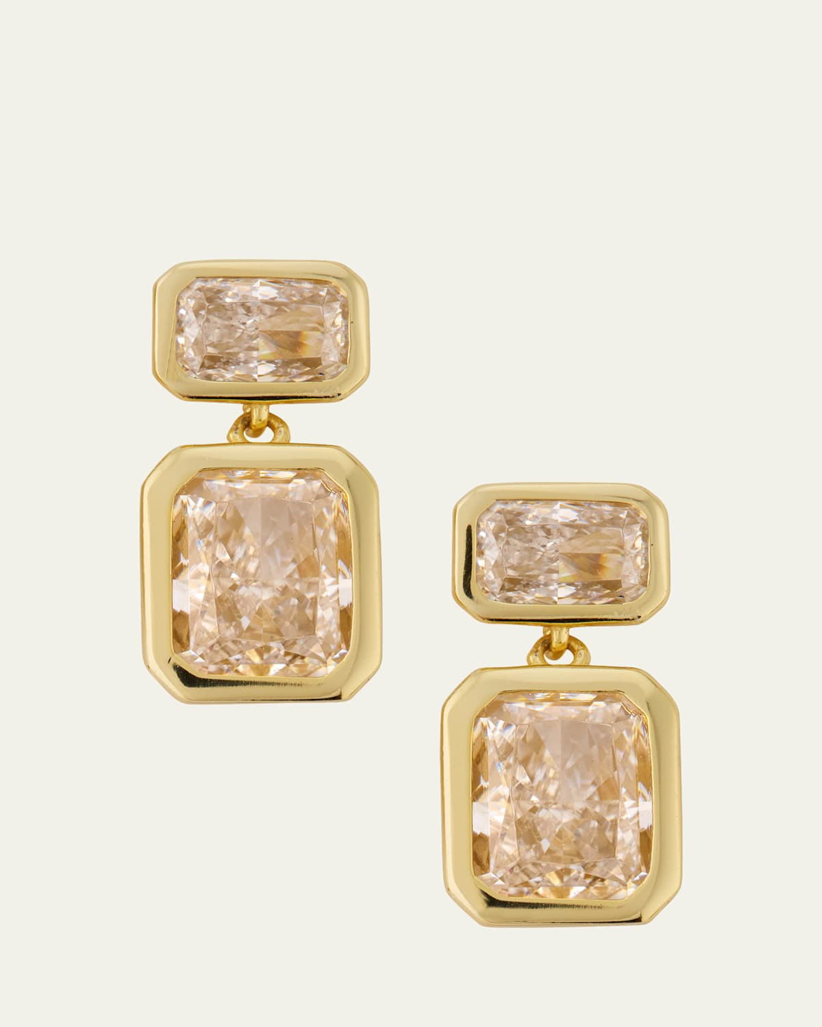 Emerald Baguette Cubic Zirconia Drop Earrings | Bergdorf Goodman