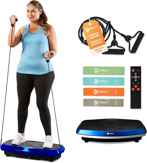 Lifepro Hovert 3D Vibration Plate with Dual Motors for Strength Balance Recovery and Circulation in Blue at Nordstrom | Nordstrom
