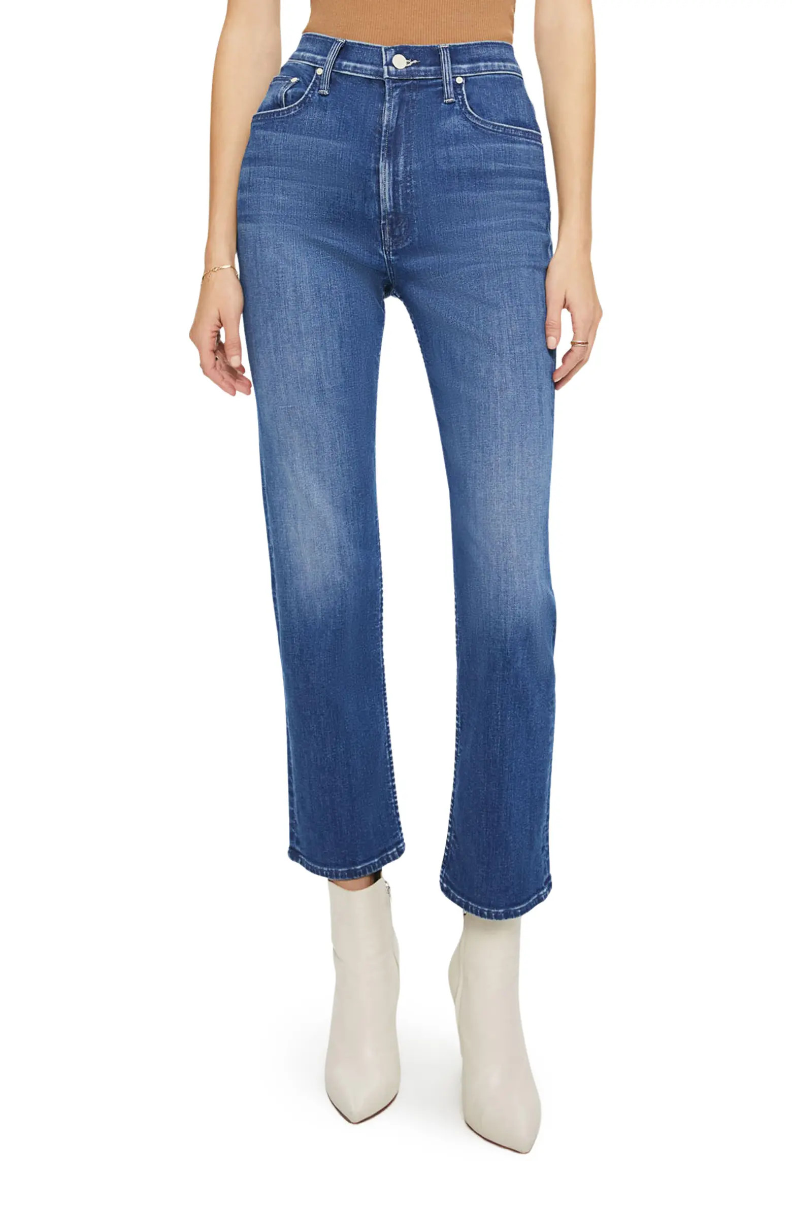 The Rider High Waist Ankle Straight Leg Jeans | Nordstrom