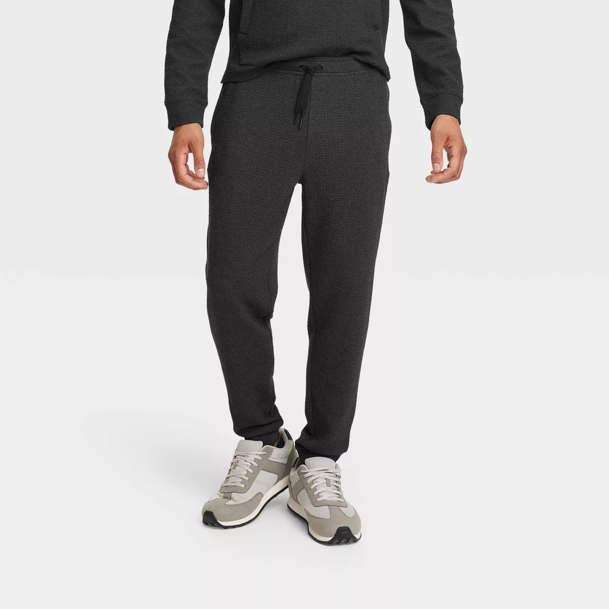 Men's Textured Fleece Joggers - All in Motion™ | Target