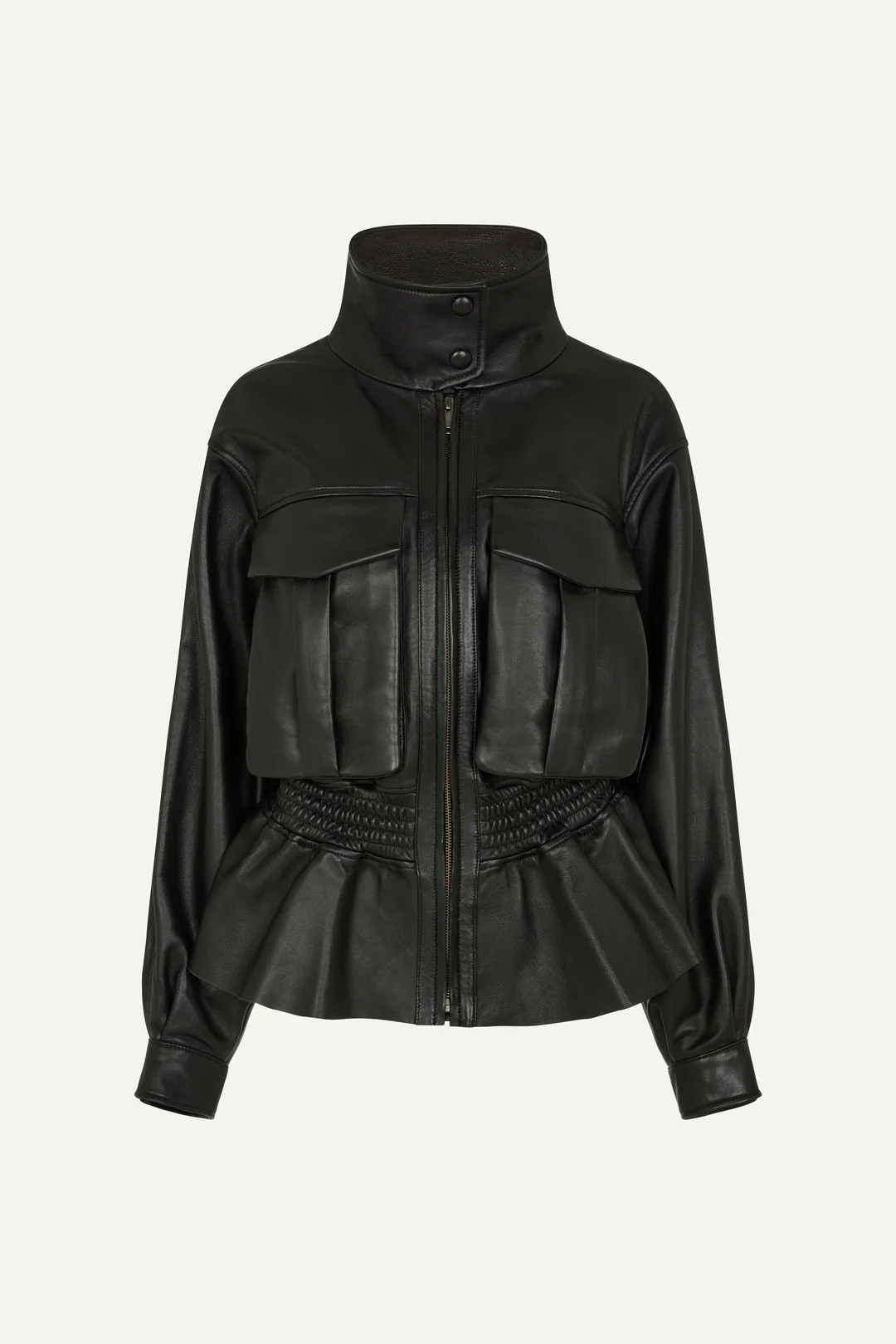 Hazel Leather Jacket | DUCIE