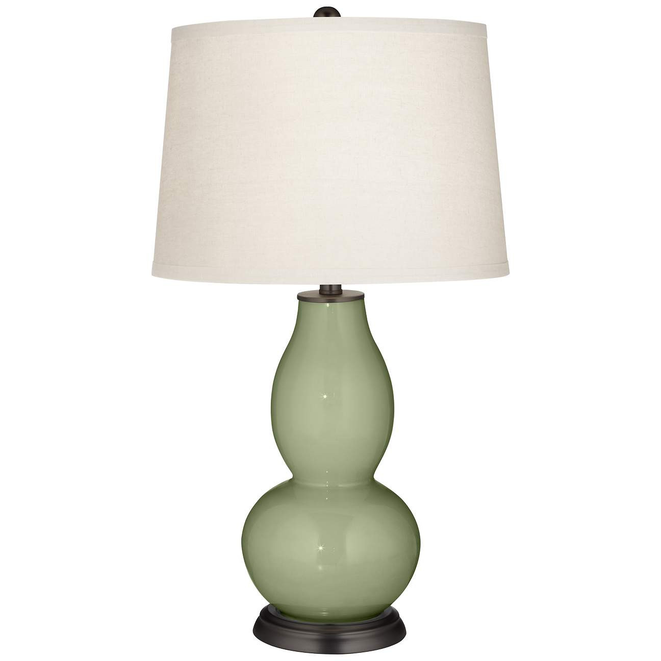 Majolica Green Double Gourd Table Lamp | LampsPlus.com