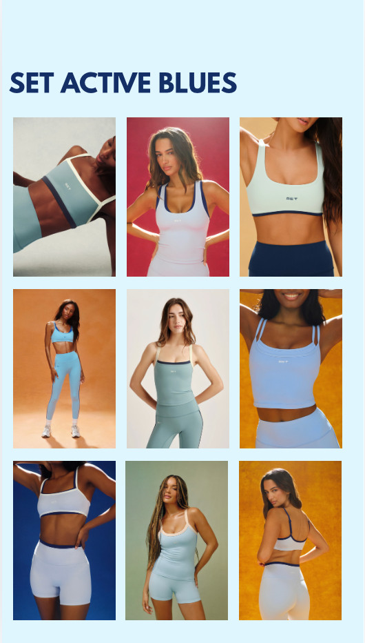Obsessed with all of SET active's blues  

 #LTKootd #LTKActive