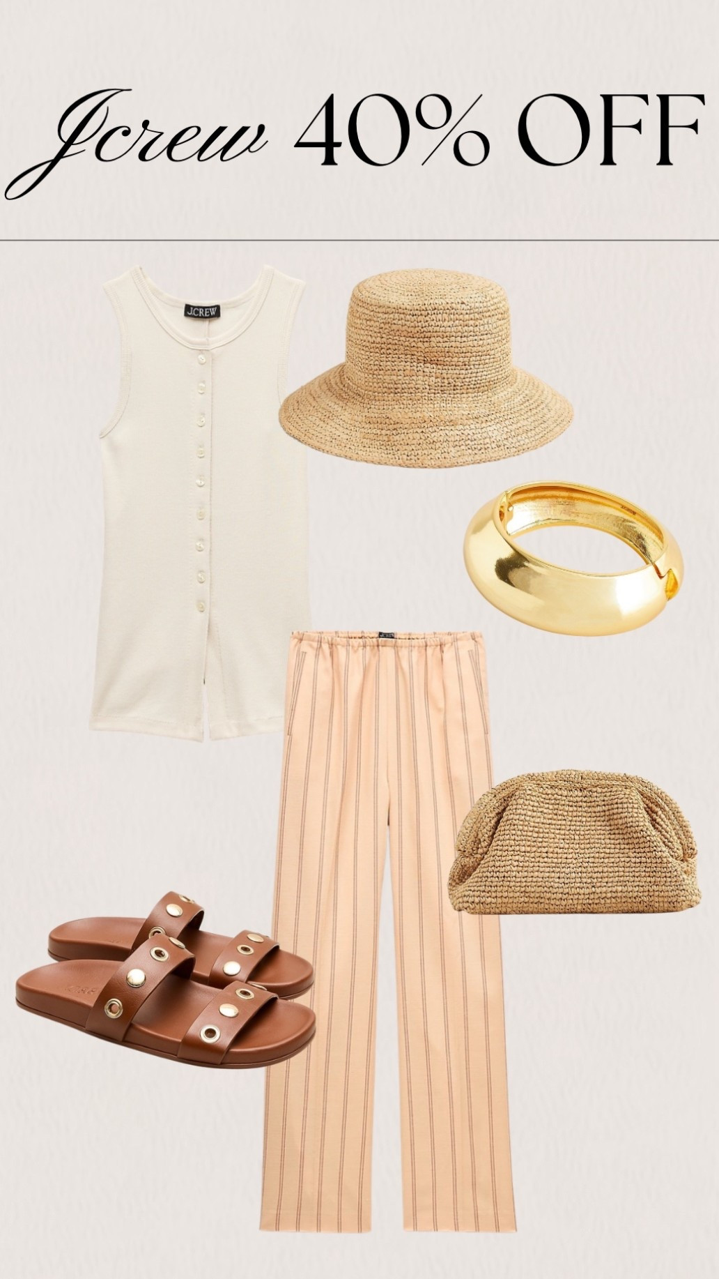 40% off jcrew! Will be wearing this exact outfit! 