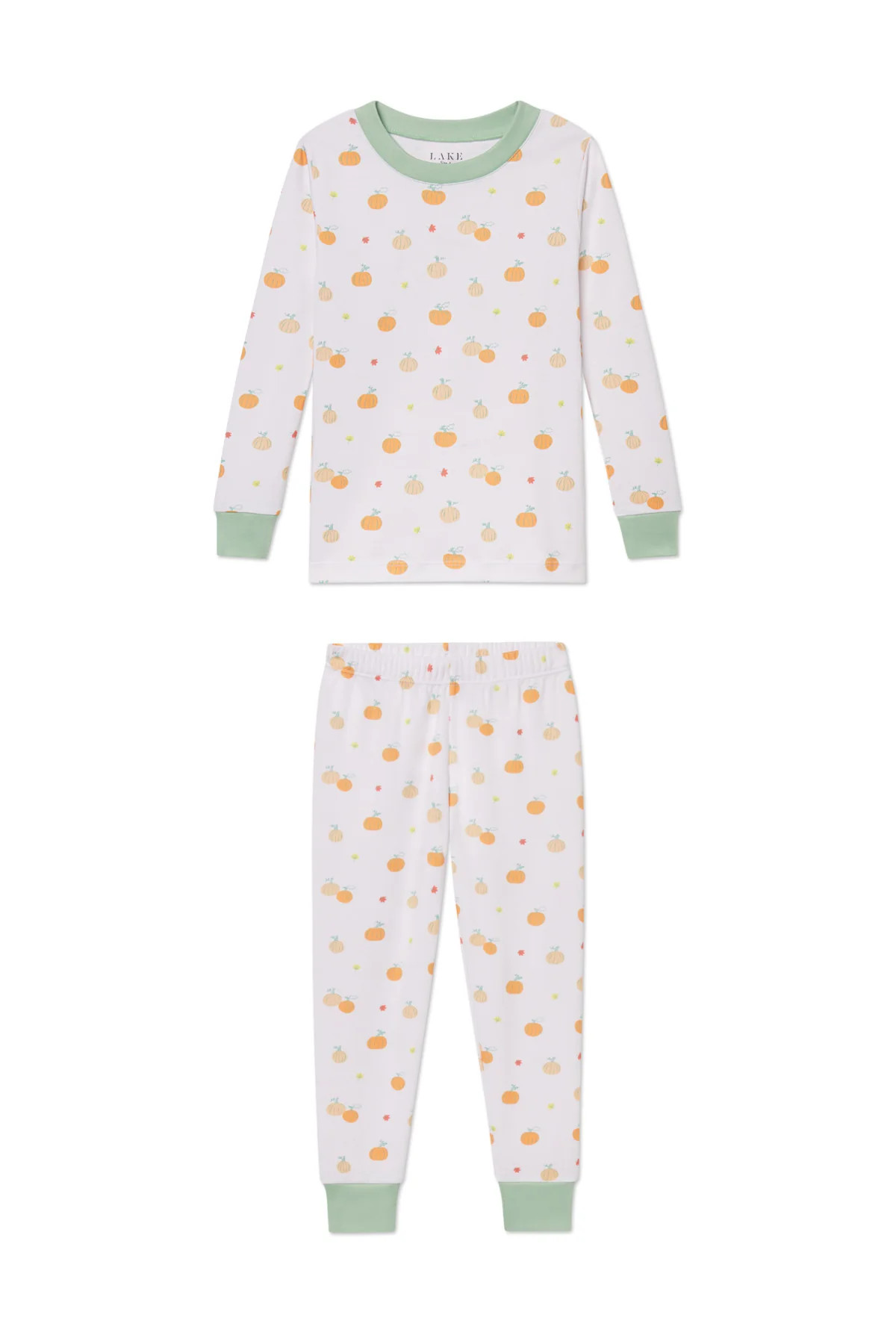 Kids Long-Long Set in Pumpkin Patch | Lake Pajamas