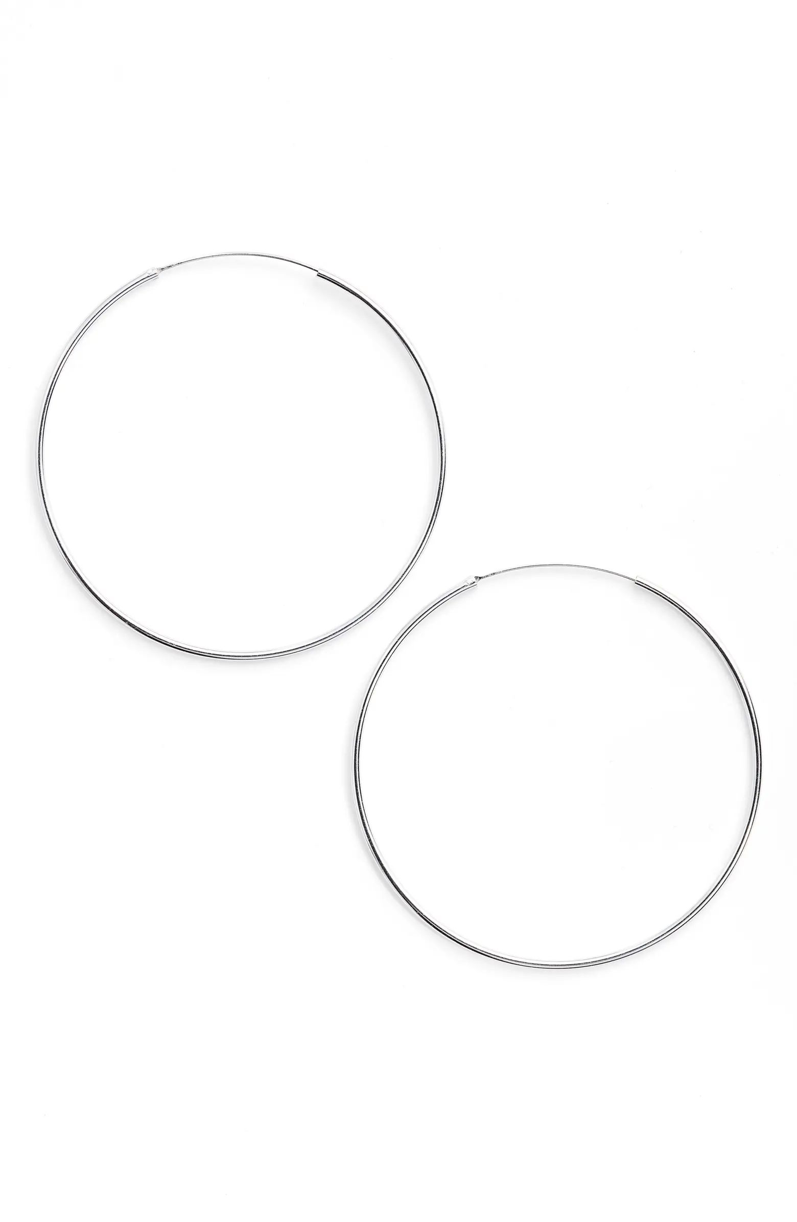 Argento Vivo Sterling Silver Argento Vivo Extra Large Endless Hoop Earrings | Nordstrom | Nordstrom