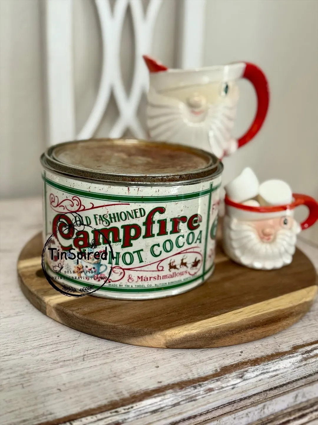 Old-fashioned Campfire Hot Cocoa Tin – Vintage Christmas Kitchen Decor – Retro Cocoa Bar Disp... | Etsy (US)