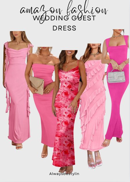 Amazon wedding guest dress all in pink, love this combo for summer weddings so many great summer dresses. 

#weddingguest #datenight #weddingguestdresss #summerdress #amazonfashion

#LTKSeasonal #LTKFindsUnder50 #LTKWedding