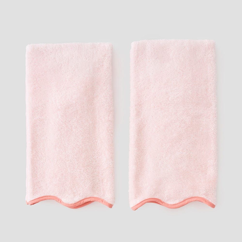 Scallop Bath Hand Towels (pair) | Weezie Towels