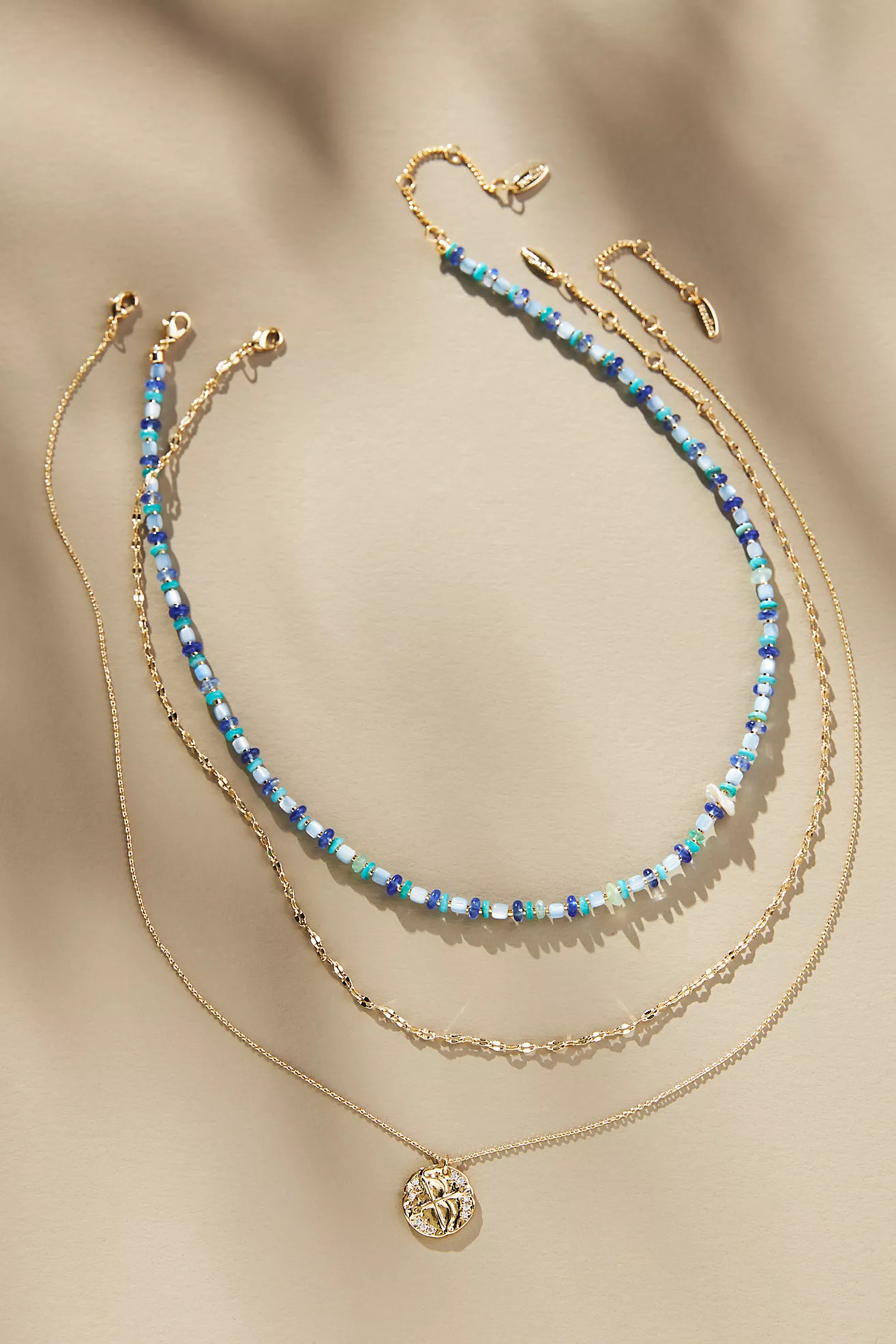 Shades of Sea Triple-Layer Necklace | Anthropologie (US)