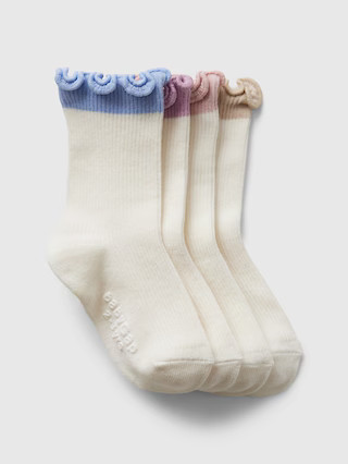 Baby & Toddler Ruffle Crew Socks (4-Pack) | Gap (US)