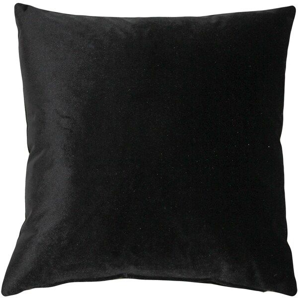 Pillow Decor - Corona Black Velvet Pillow 19x19 | Bed Bath & Beyond