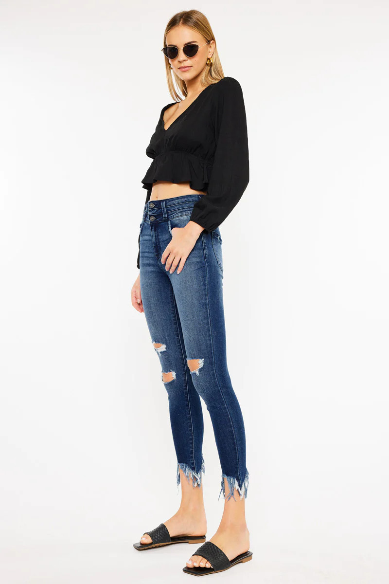Truly High Rise Ankle Skinny | Kancan USA