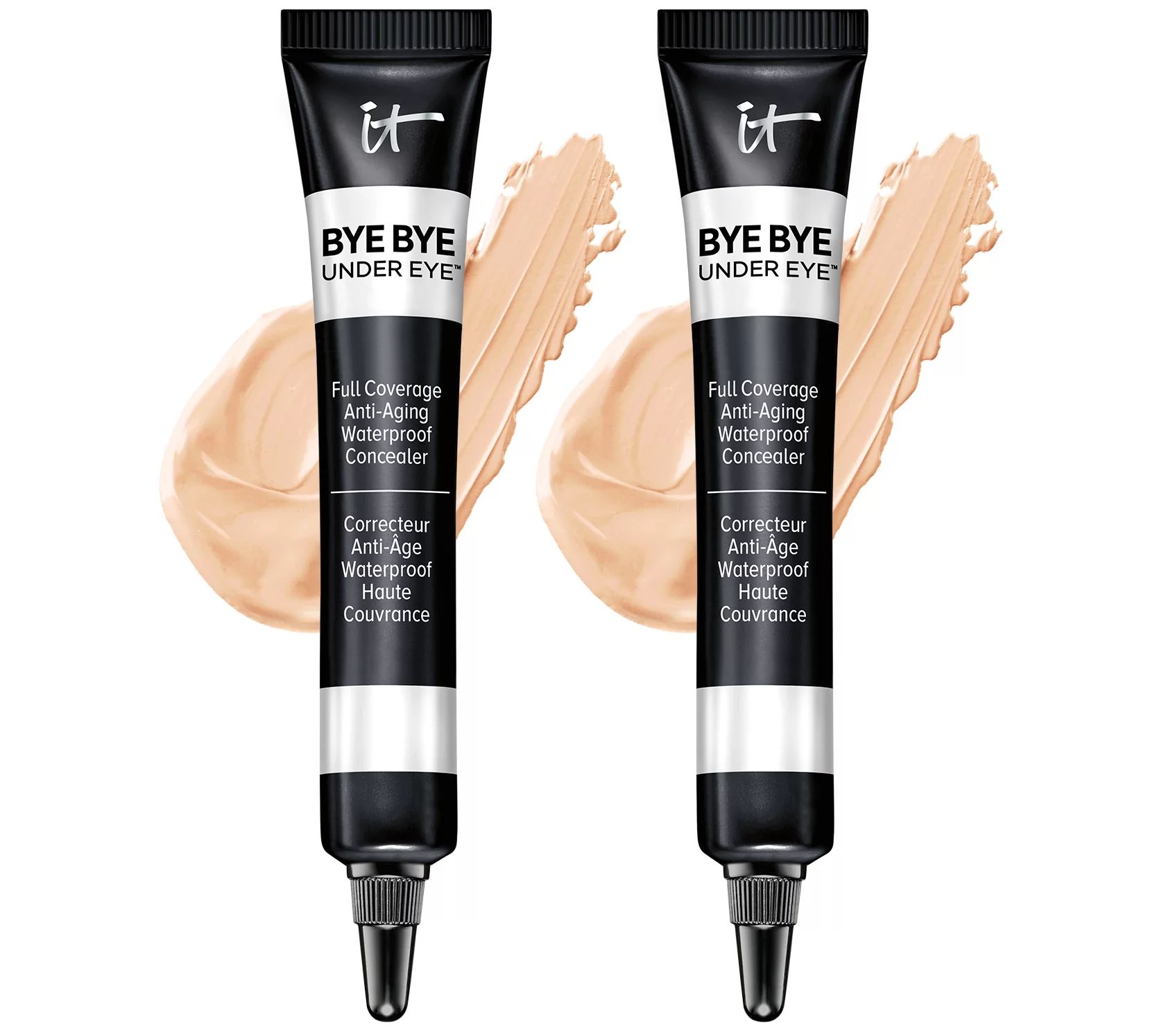 IT Cosmetics Bye Bye Under Eye Anti-Aging Concealer Duo with Collagen — QVC.com | QVC