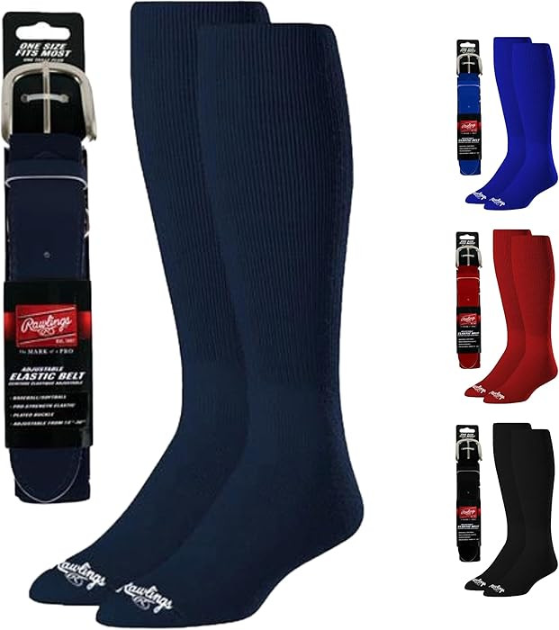 Rawlings | Belt & Socks Combo | Baseball/Softball | Multiple Sizes & Colors | Amazon (US)