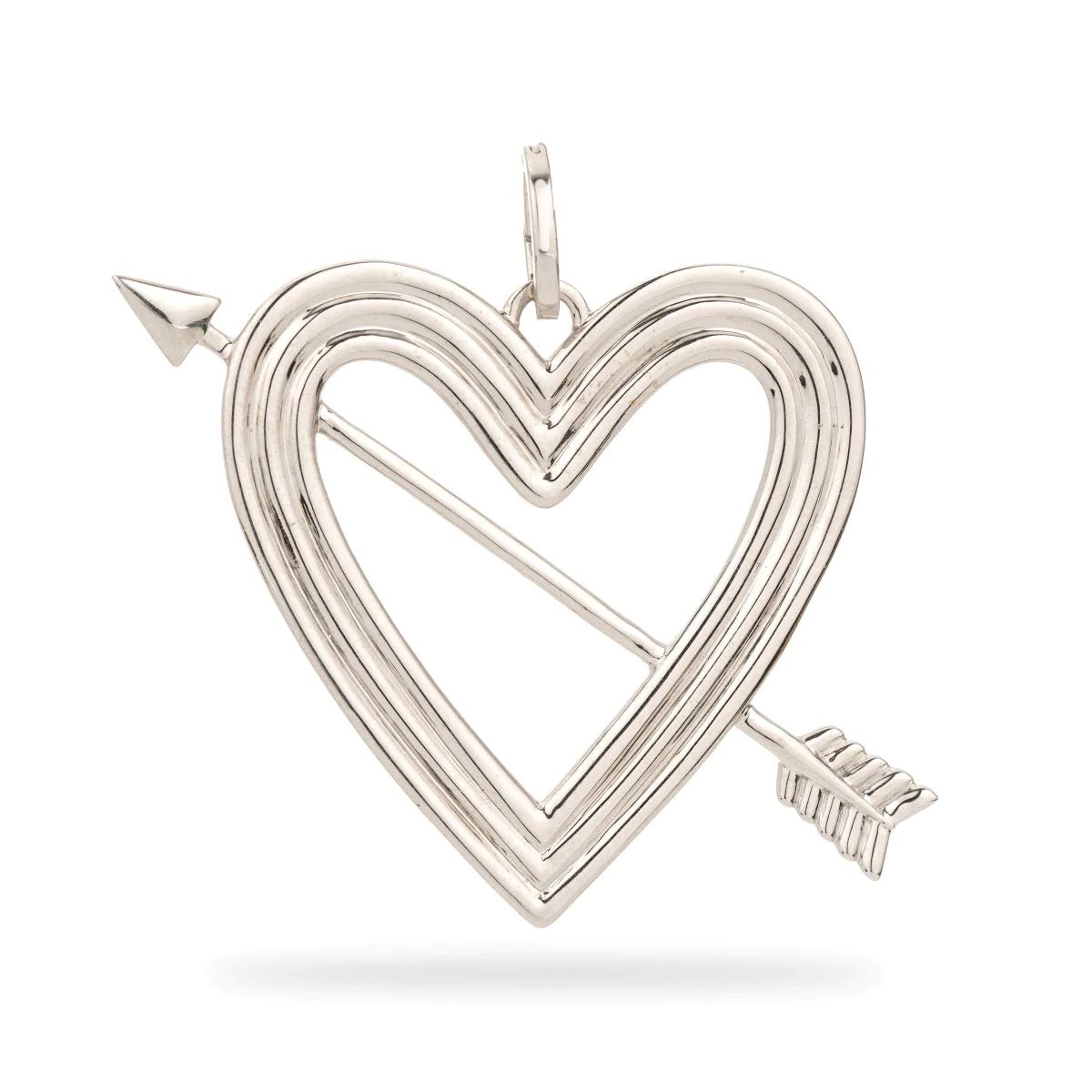 XL Heart + Arrow Hinged Charm | Adina Reyter