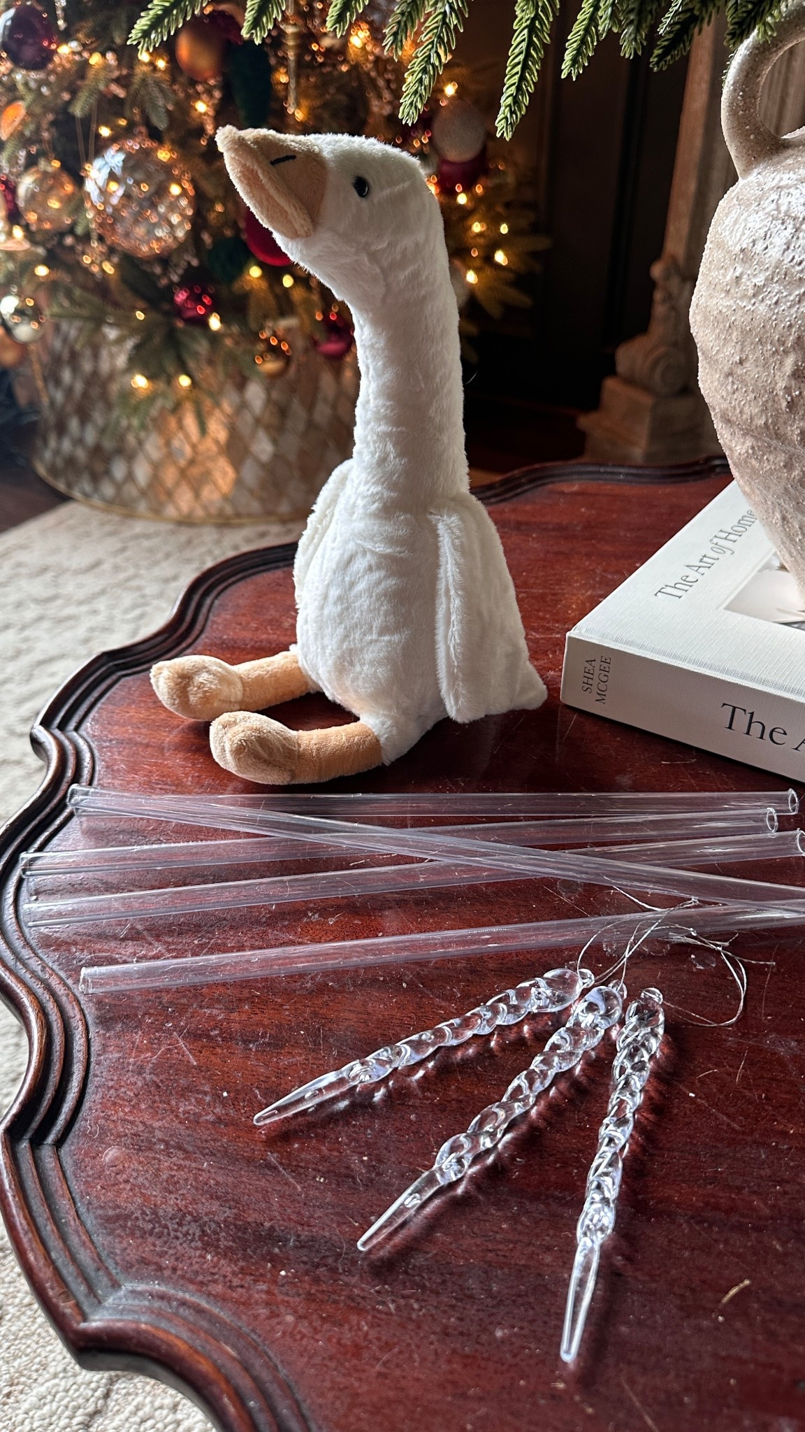 Got some goodies from Amazon haul that were so inexpensive!! These icicle ornaments were only $2, the Stanley straws were under $4, and this cute little swan for our baby was $9.99. Amazon haul is an actual game changer and most of these items came within just a few days! @amazon #founditonamazon #ad

#LTKHome