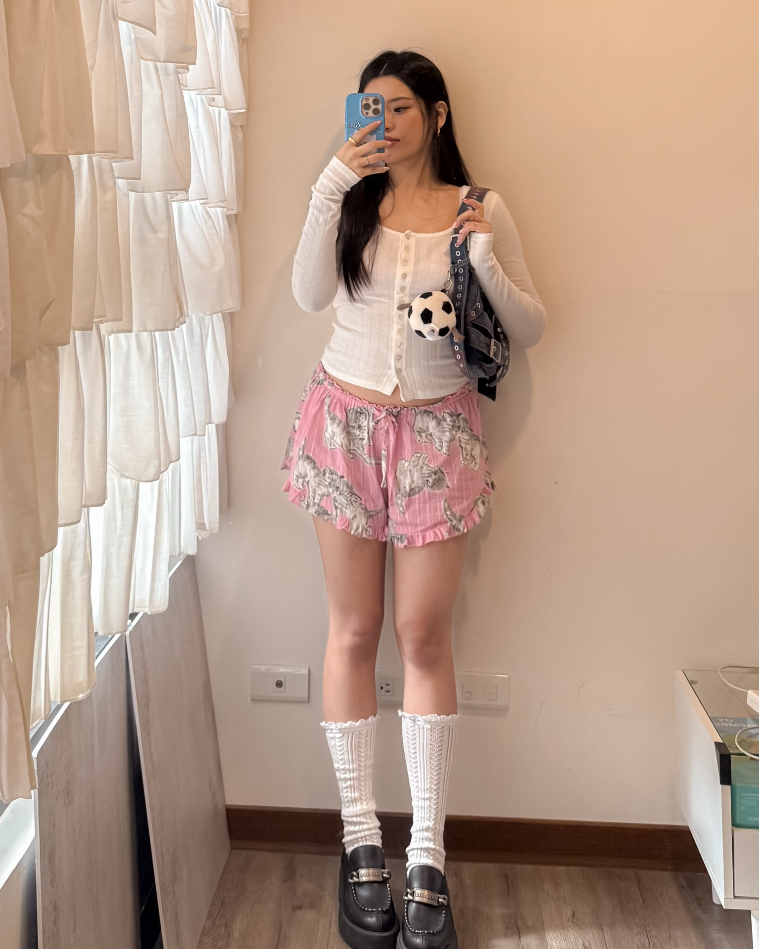 Casual Balletcore Outfit 🩰 | Style My Favorite Miu Miu Loafers

Obsessed with this Free People top! It is incredibly soft, super stretchy, and pairs perfectly with white socks to create that effortless balletcore vibe ✨
Also styling my absolute favorite Miu Miu loafers. I’ve owned these for years and they never go out of style! The platform height is so cute and gives the perfect subtle lift. Honestly, every girl needs a good pair of versatile loafers in her wardrobe. 🤍

Size info:
5’3 / 27 waist
Top: S
Bottom: S
Shoes: 38(size up)

#LTKshoecrush #FreePeopleStyle #MiuMiuLoafers #Balletcore #LoafersOutfit #EverydayOOTD #PlatformLoafers #芭蕾風 #樂福鞋 #每日穿搭

#LTKootd #LTKPetite