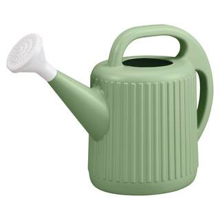 2 Gal. Green Modern Multi-Grip High Density Plastic Watering Can | The Home Depot