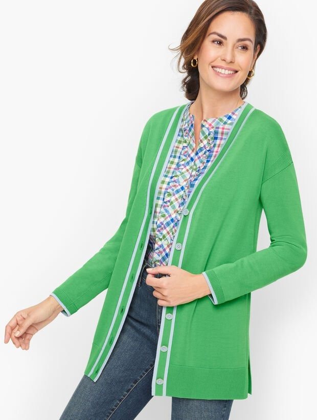 Girlfriend Cardigan - Tipped | Talbots