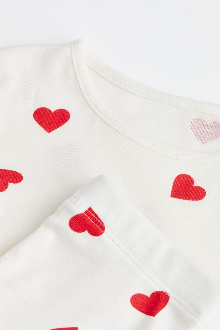 Printed Cotton Jersey Pajamas | H&M (US + CA)