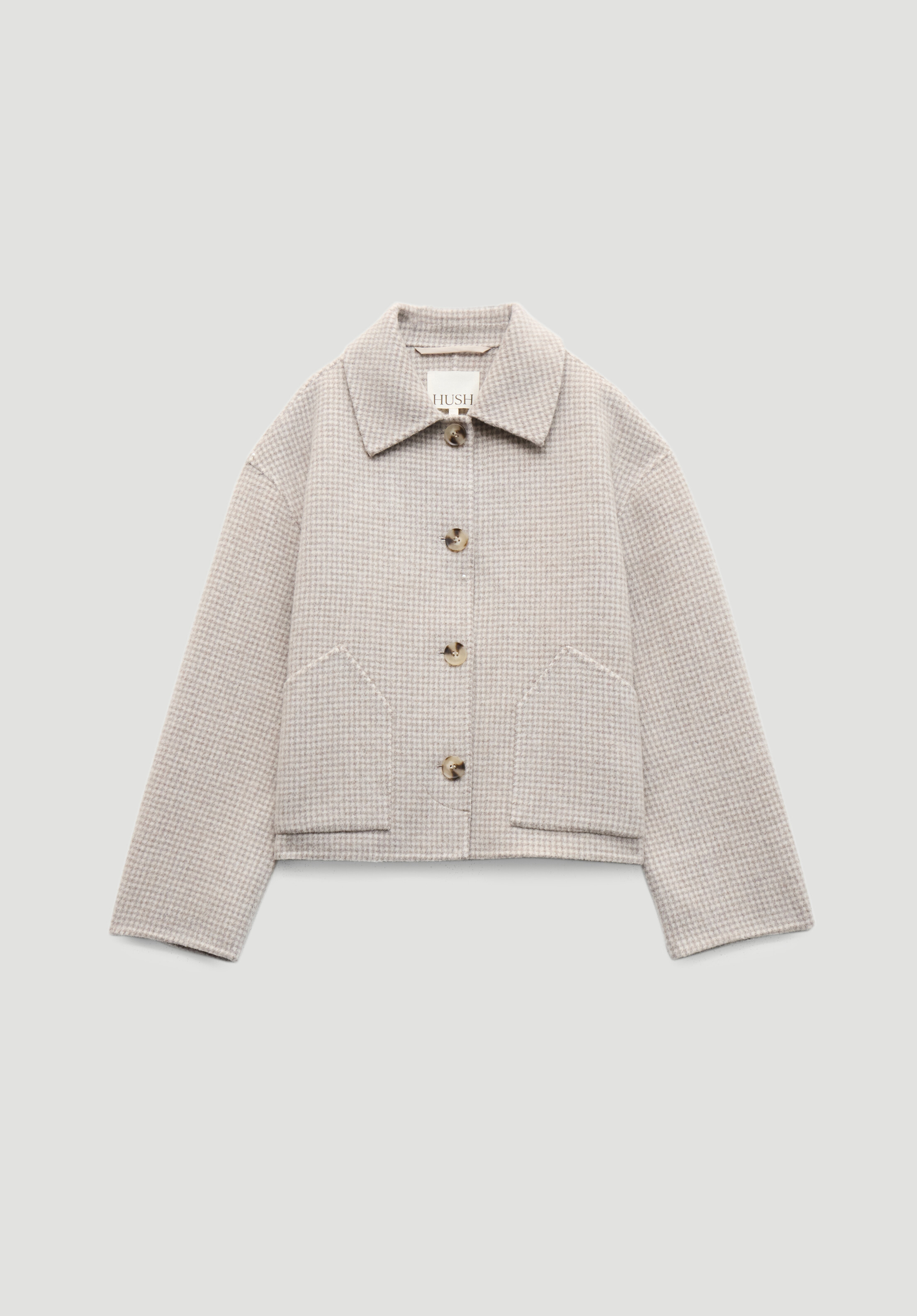 Checked Double Faced Jacket | Hush UK