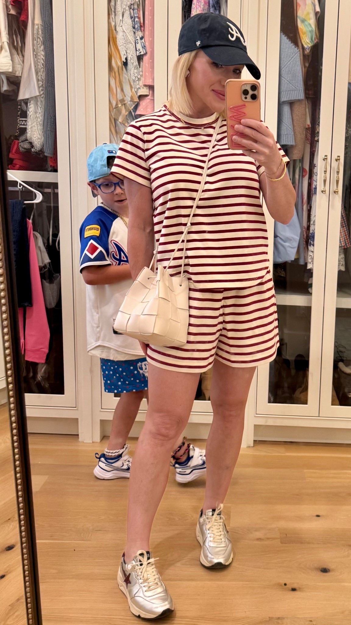 Tuckernuck red and white striped set. Size  XS top & shorts, petite style, baseball game, baseball game look, Tuckernuck sets. Red and white looks 

#LTKootd #LTKSeasonal #LTKPetite