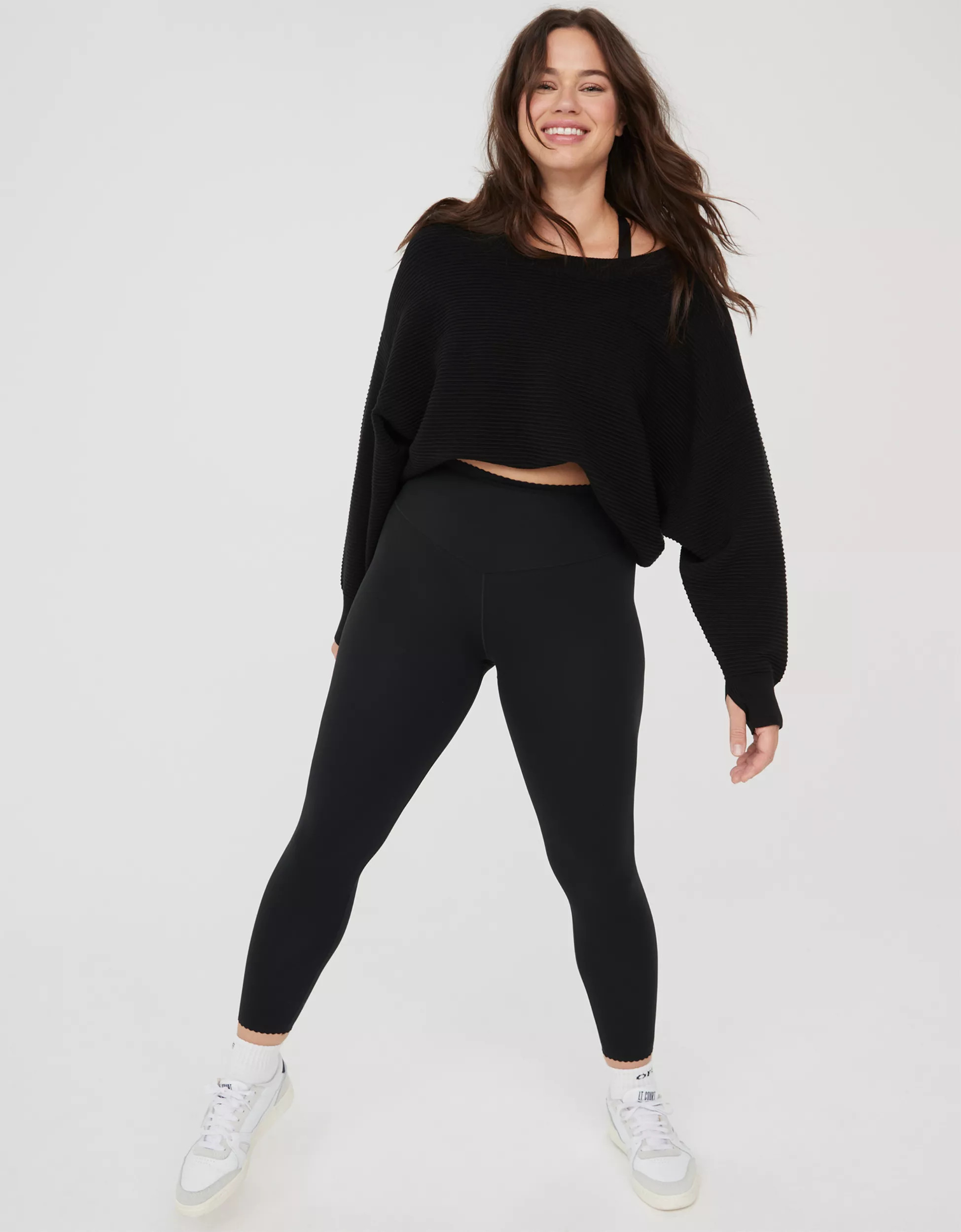 OFFLINE By Aerie Real Me XTRA Hold Up! Scallop Legging | Aerie