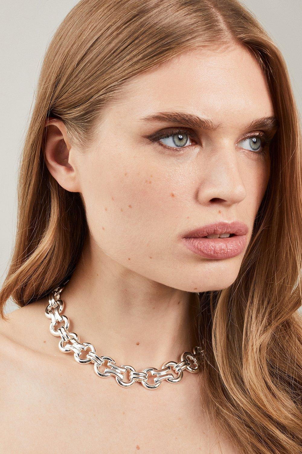 Chain Statement Necklace | Karen Millen | Karen Millen UK + IE + DE + NL