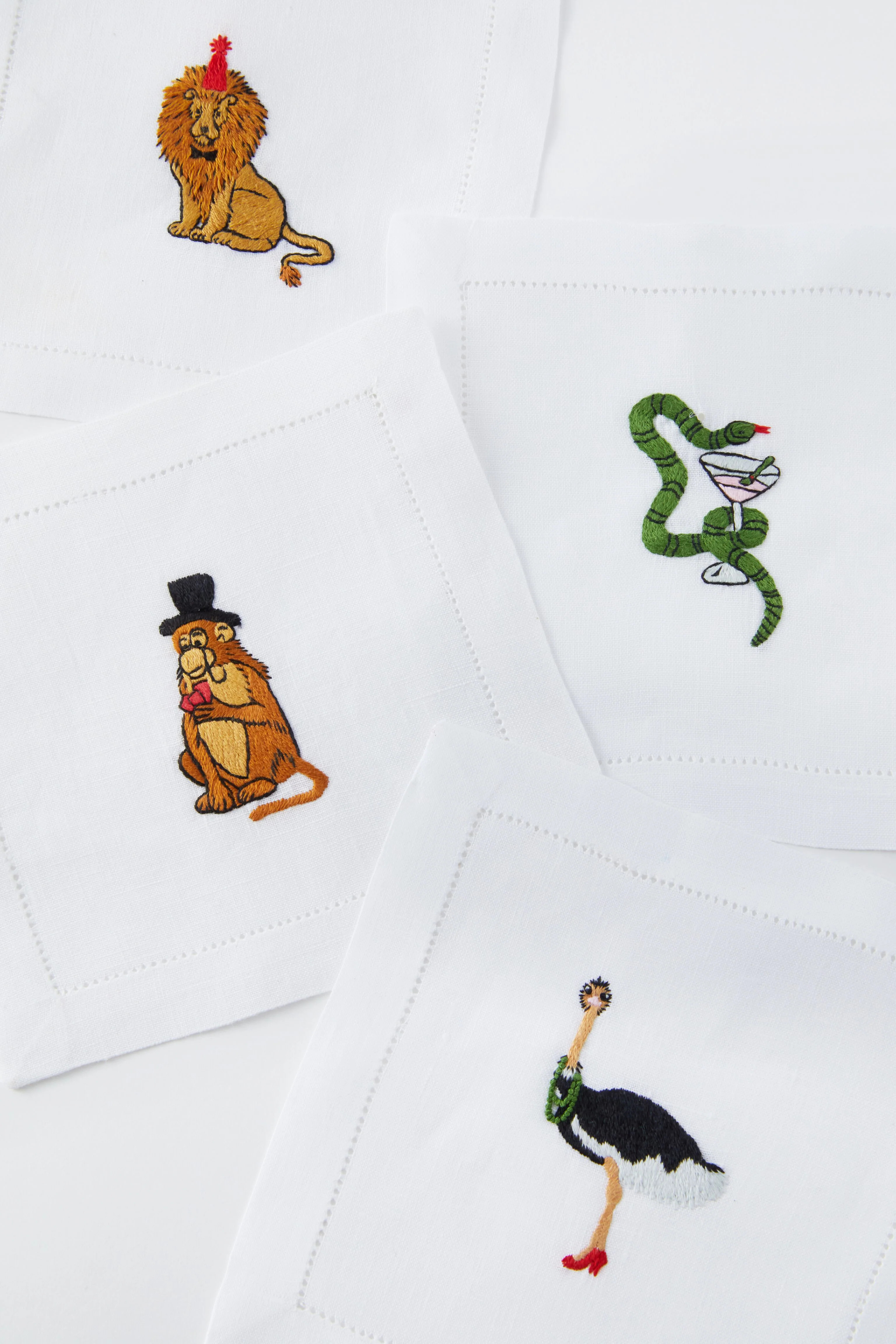 Party Harder Animal Cocktail Napkins (Set of 4) | Tuckernuck (US)