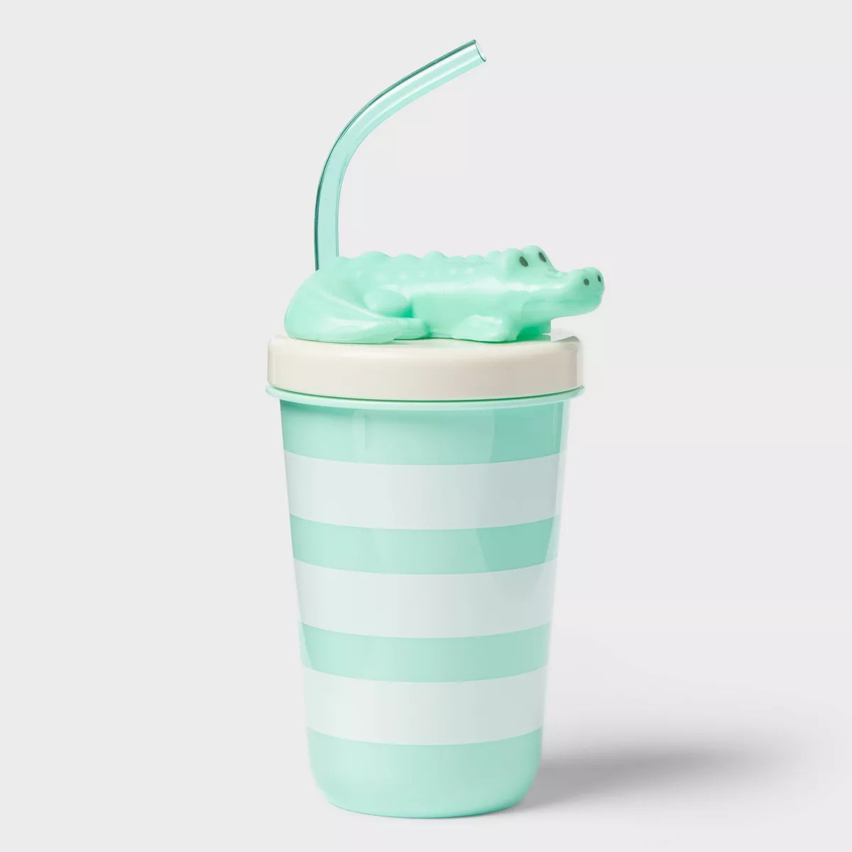 17 fl oz Tumbler with Figural Alligator Lid Green - Sun Squad™ | Target