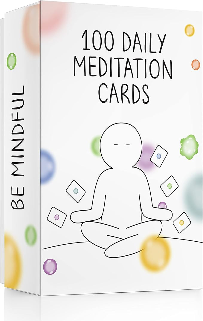 BEST 100 Daily Meditation Cards | Anxiety Relief Item for Relaxation | Self Care Kit for Stress R... | Amazon (US)