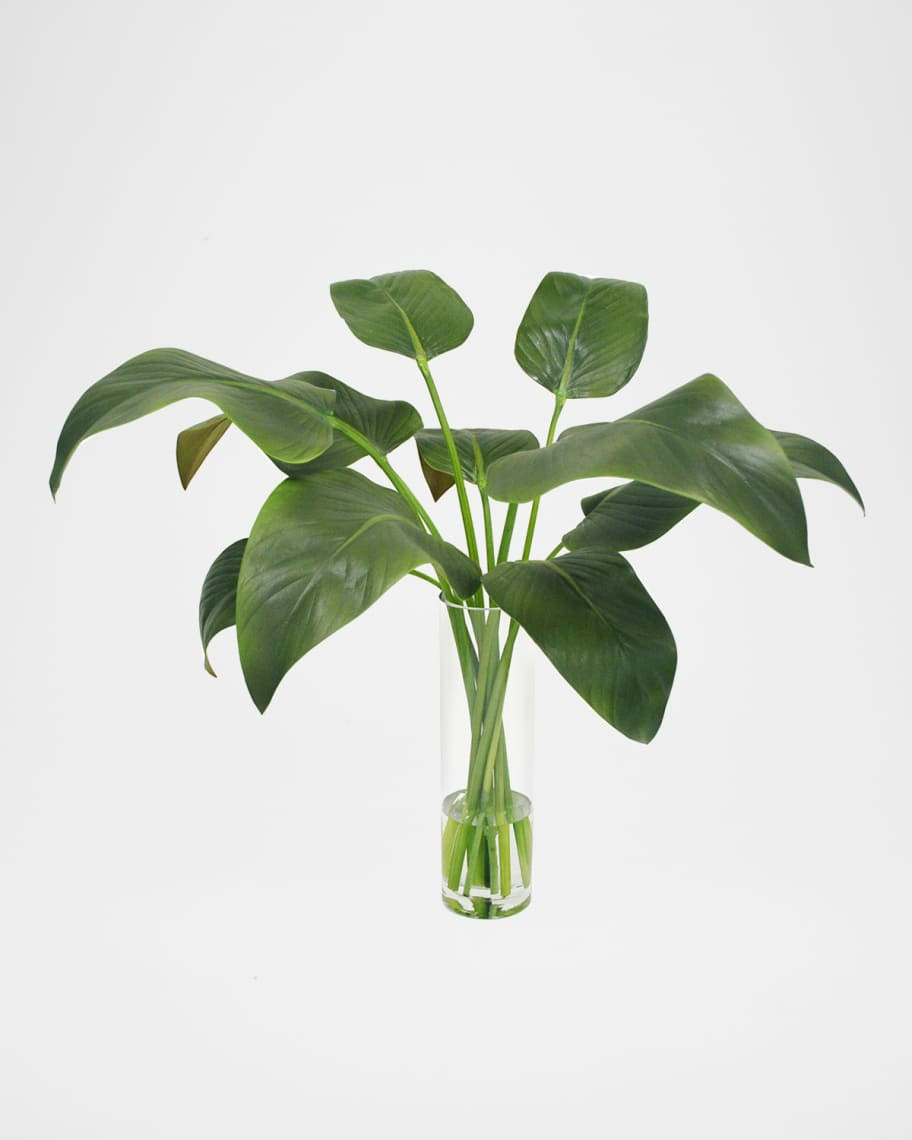 Calla Leaf in Slim Round Vase | Neiman Marcus