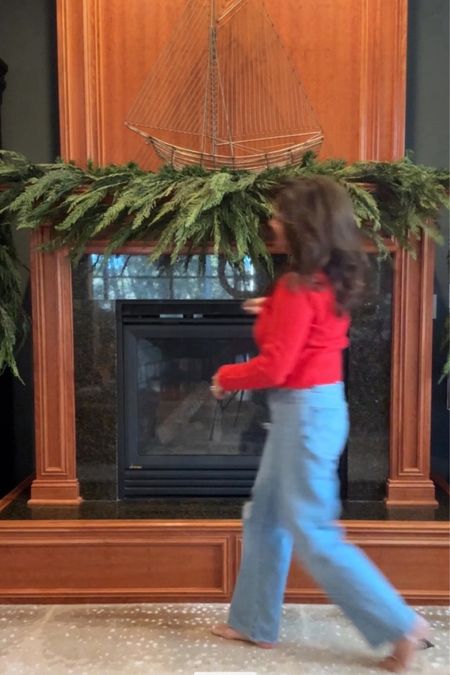 Decorating the mantle today with new garland. I can’t believe how good it looks and I’ve just started. I have 4 strands on the mantle in this photo  Can’t wait to share final project! 
kimbentley, holiday decor, living room decor

#LTKHoliday #LTKover40 #LTKSeasonal