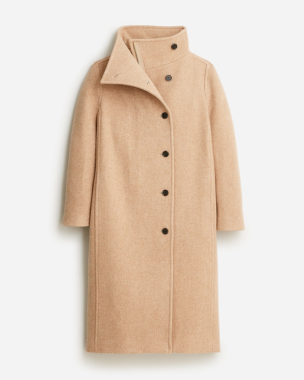 Long villa coat in Italian stadium-cloth wool blend | J. Crew US