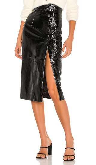 Misha Collection Aubrie Skirt in Black. - size 6 (also in 8) | Revolve Clothing (Global)