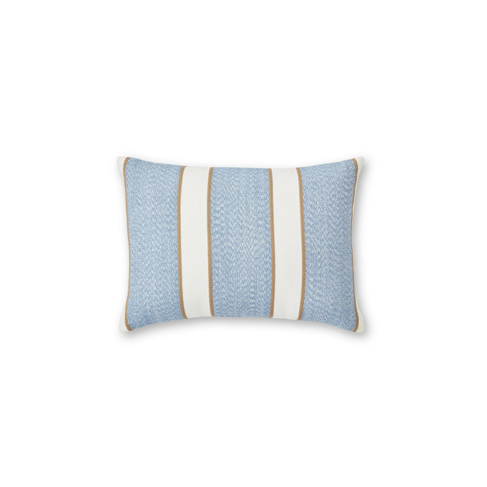 Better Homes & Gardens 18" x 13" Blue Texture Stripe Outdoor Pillow | Walmart (US)