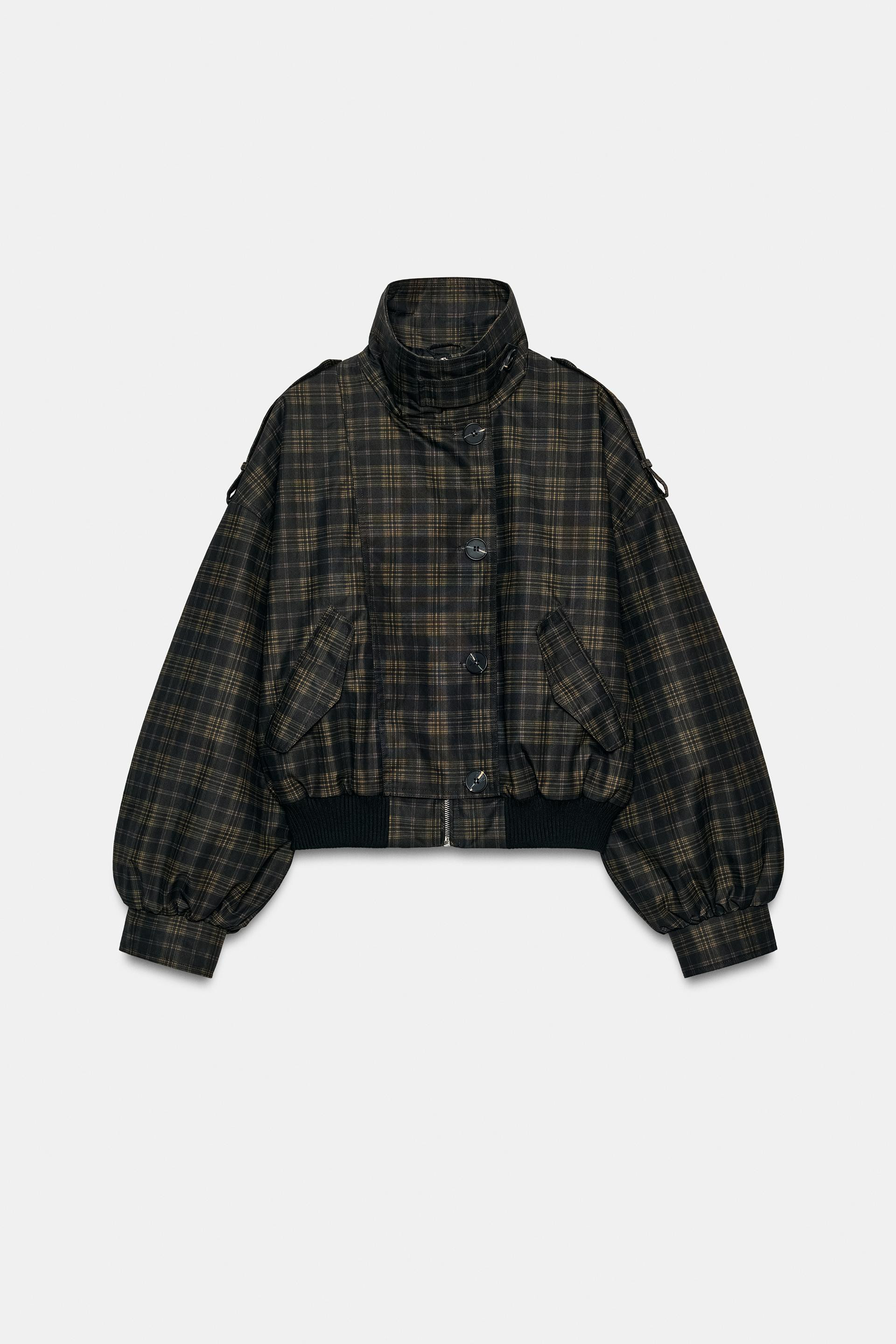 PLAID BOMBER JACKET | Zara Canada