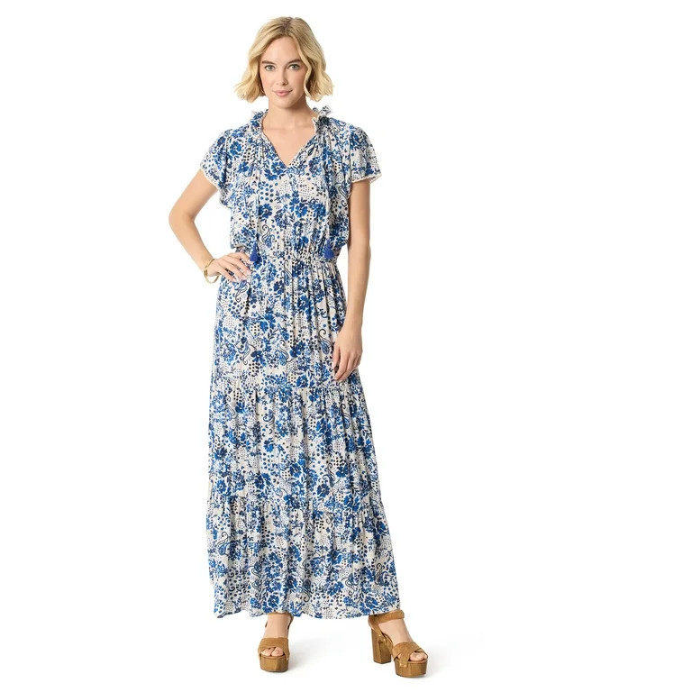 Jessica Simpson Women's Lexie Maxi Dress, Sizes XS-XL | Walmart (US)
