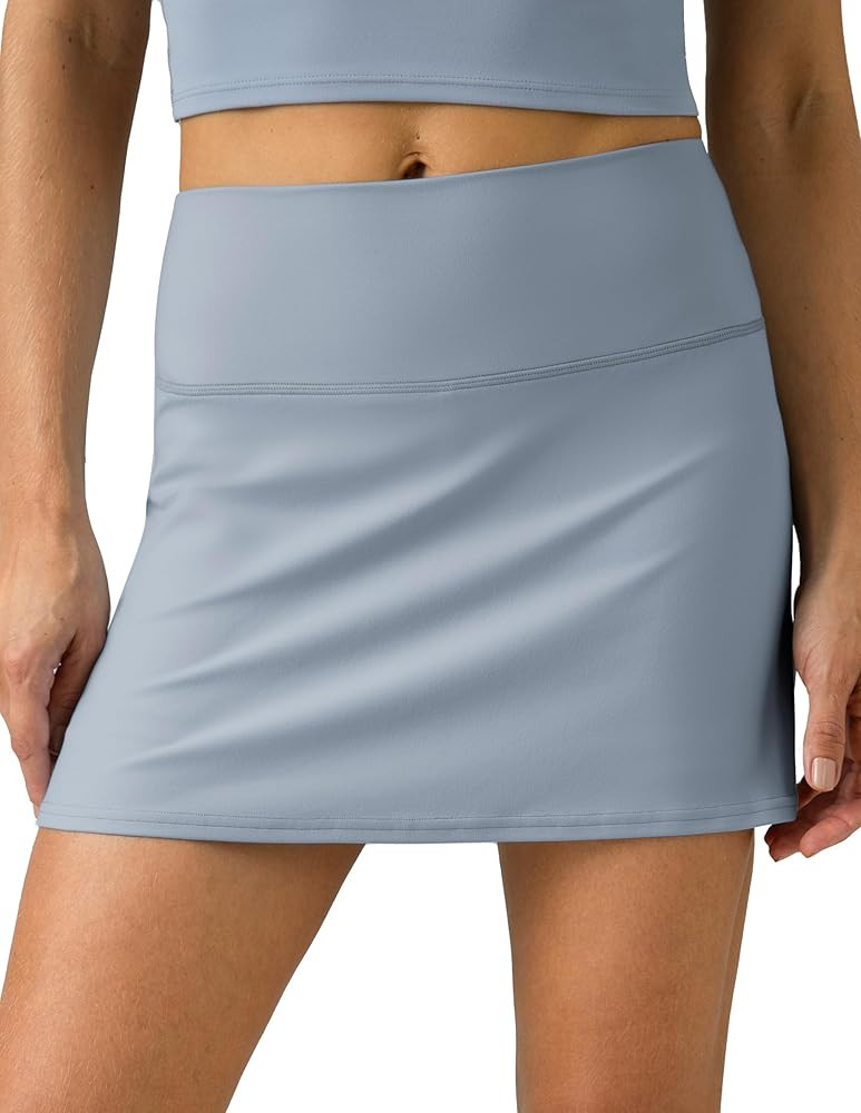 Colorfulkoala Women's Dreamlux Tennis Skort High Waisted Athletic Golf Casual Skirts Built-in Sho... | Amazon (US)