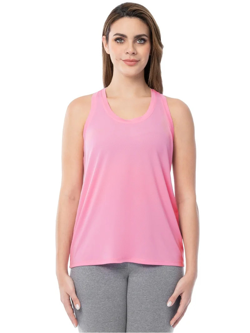 Athletic Works Women's Core Active Texture Knit Racerback Tank Top, Sizes XS-XXXL | Walmart (US)
