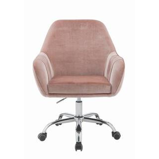 Acme Furniture 27 in. Width Big and Tall Dusky Rose Fabric Task Chair 92504 - The Home Depot | The Home Depot