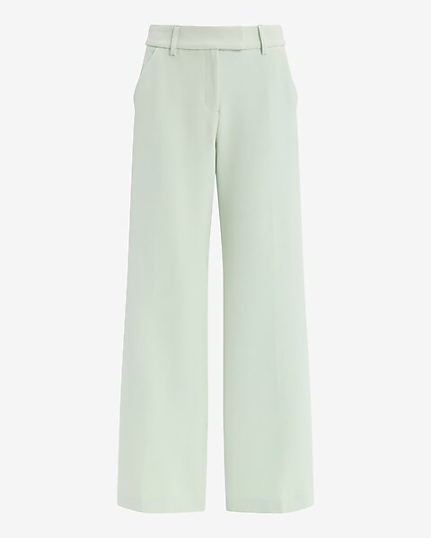 Editor Signature Stretch Mid Rise Wide Leg Pant | Express
