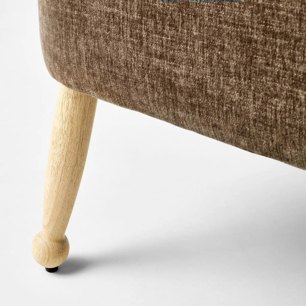 Corallina Upholstered Wooden Ottoman Natural Wood/Dark Brown - Threshold™ designed with Studio ... | Target