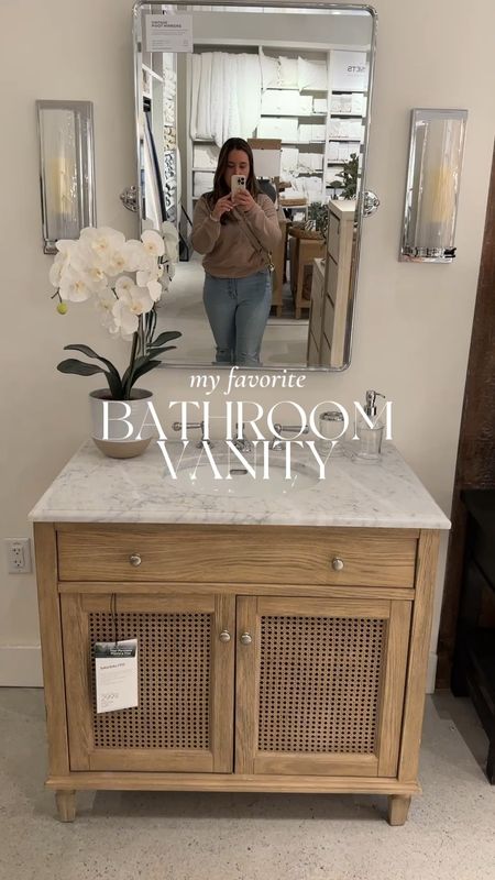 If you’re looking for a store-bought vanity that could pass for custom, look no further than the Sausalito vanity from Pottery Barn. With its marble top and caned cabinet fronts, it’s classic and gorgeous without the lead time of custom. My go-to!

Shop the vanity and follow for more interior design and home style @pennyandpearldesign ✨



#LTKstyletip #LTKFind #LTKhome