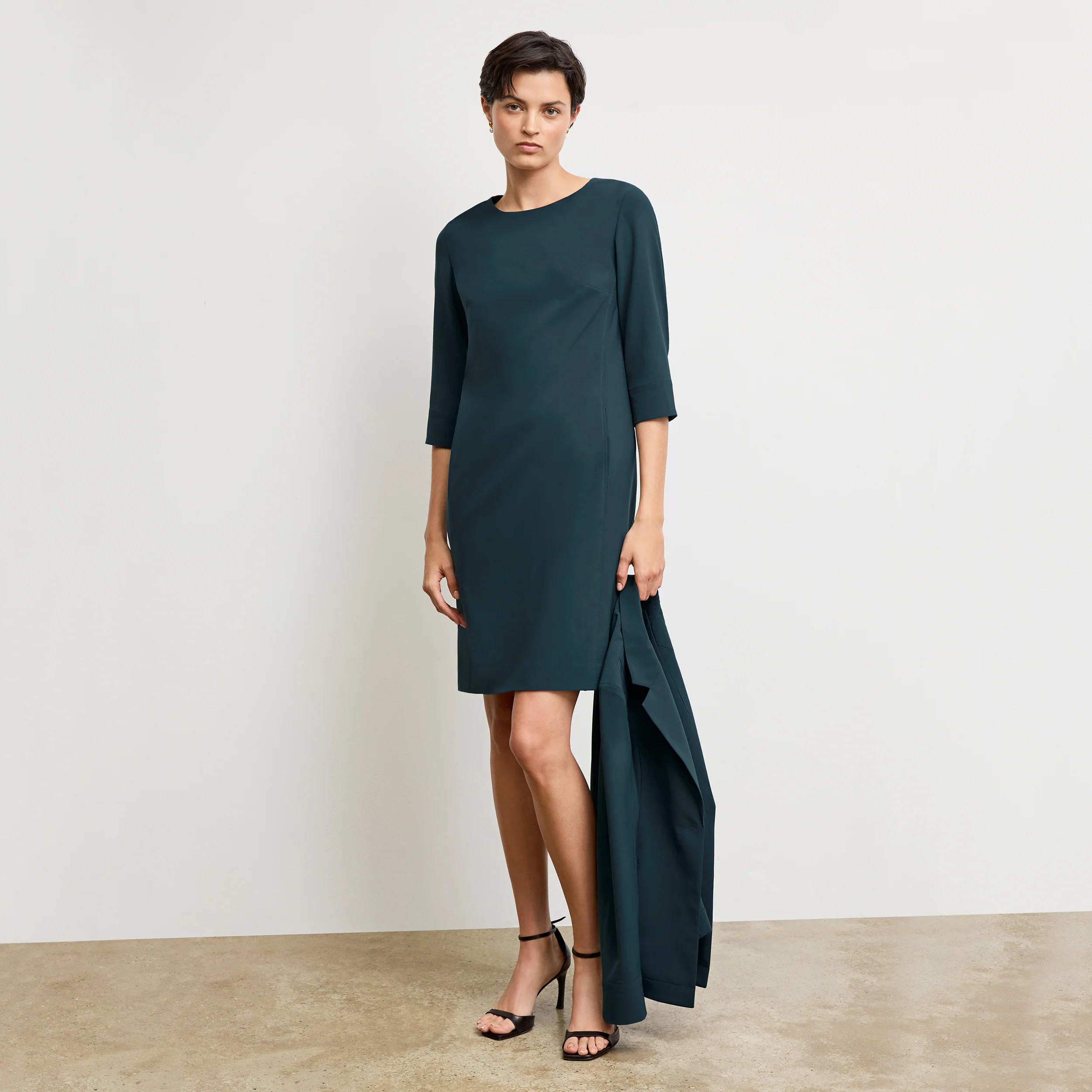 Lancia Travel Dress - OrigamiTech :: Prussian Blue | MM LaFleur