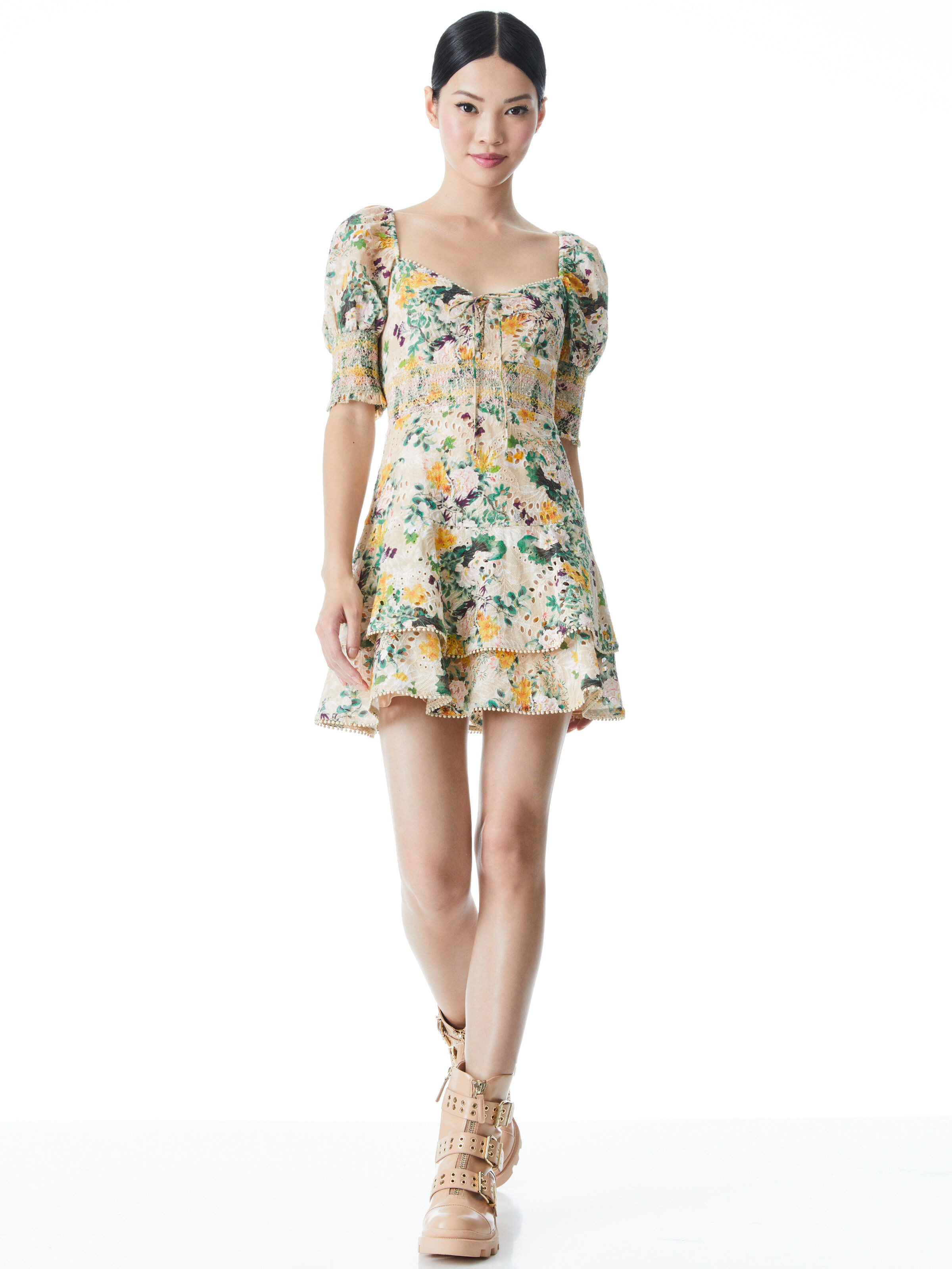 alice + olivia CRAWFORD SWEETHEART MINI DRESS | Alice + Olivia